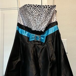 Fiesta Black and Blue Prom Dress